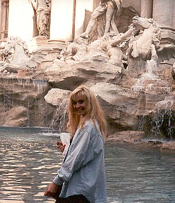 ivory at trevi fountain